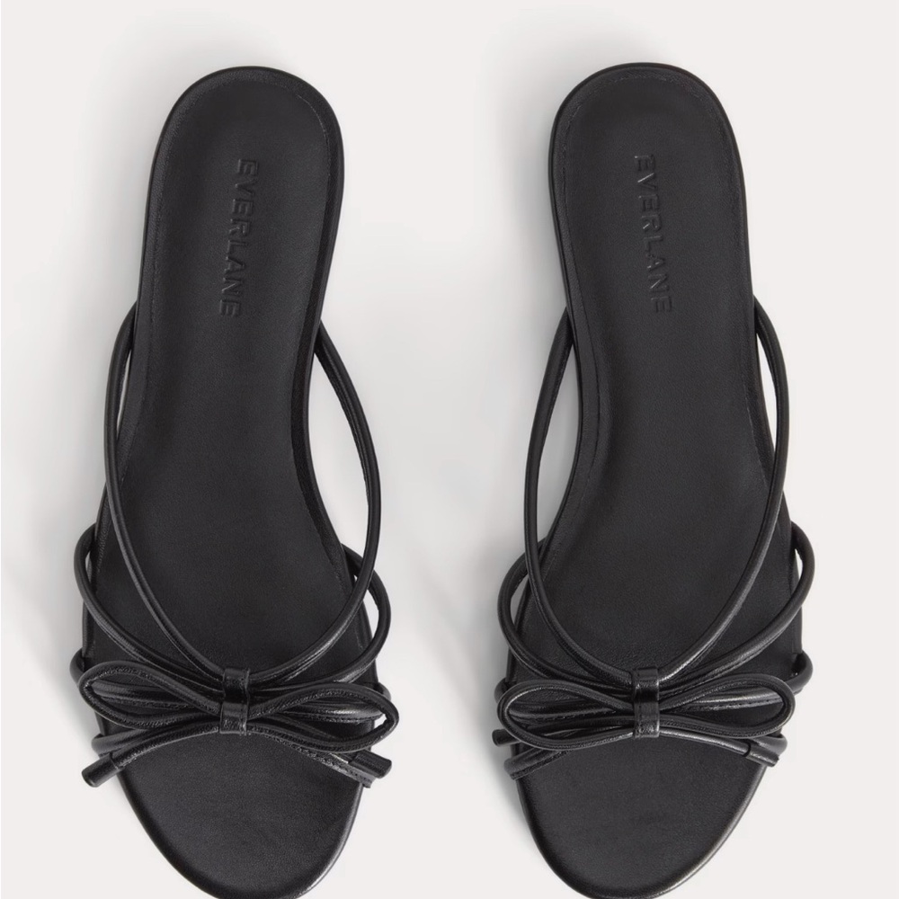 Everlane Black Strappy Sandals